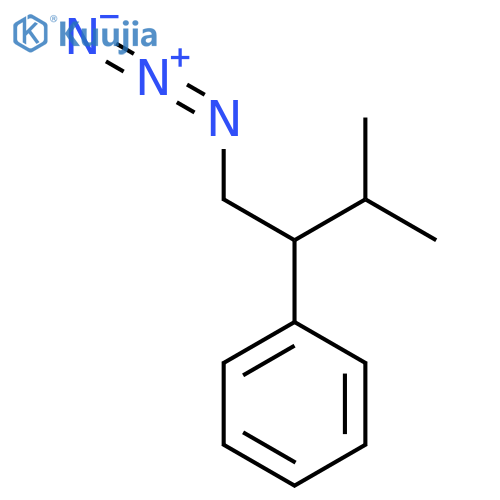 (1-Azido-3-methylbutan-2-yl)benzene structure