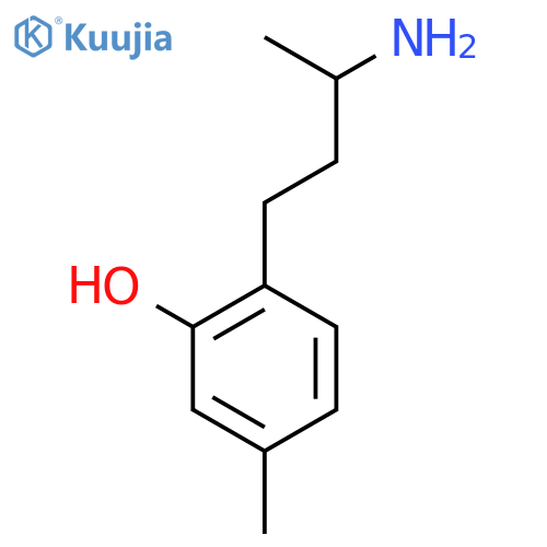 2-(3-Aminobutyl)-5-methylphenol structure