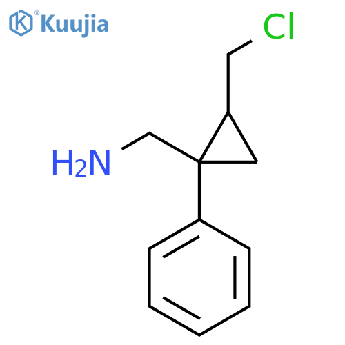 [2-(Chloromethyl)-1-phenylcyclopropyl]methanamine structure
