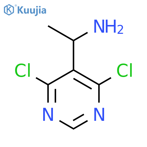 1-(4,6-Dichloropyrimidin-5-yl)ethan-1-amine structure
