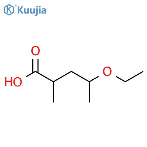4-Ethoxy-2-methylpentanoic acid structure