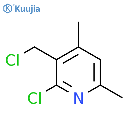 Pyridine, 2-chloro-3-(chloromethyl)-4,6-dimethyl- structure