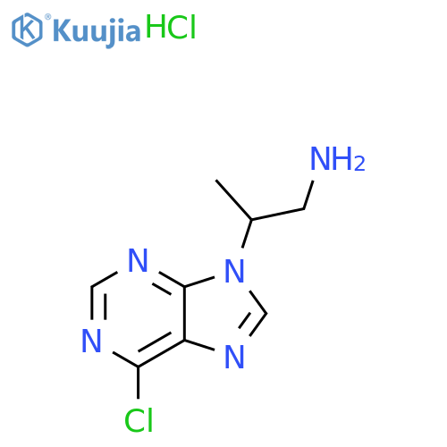 2-(6-Chloro-9h-purin-9-yl)propan-1-amine hydrochloride structure