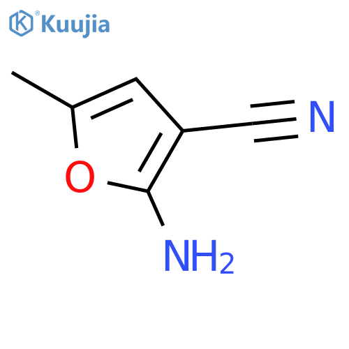 2-amino-5-methyl-3-Furancarbonitrile structure