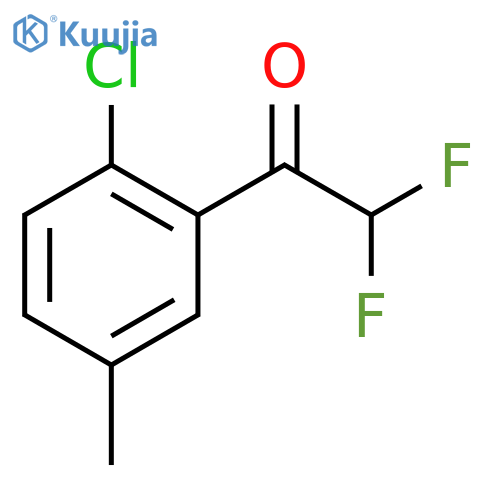 1-(2-Chloro-5-methyl-phenyl)-2,2-difluoro-ethanone structure