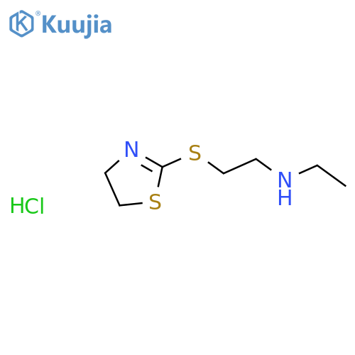 2-((4,5-Dihydrothiazol-2-yl)thio)-n-ethylethan-1-amine hydrochloride structure