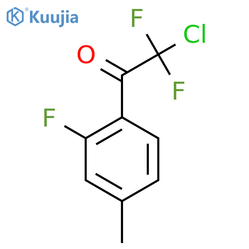 2-Chloro-2,2-difluoro-1-(2-fluoro-4-methylphenyl)ethanone structure