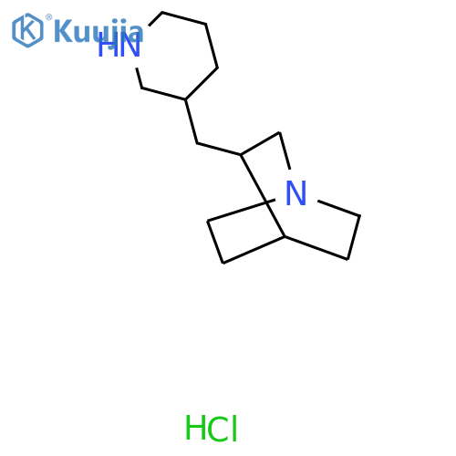 (1s,4s)-3-(Piperidin-3-ylmethyl)quinuclidine hydrochloride structure