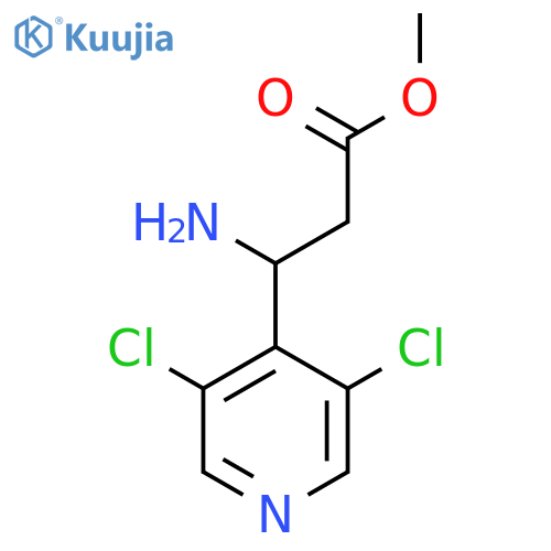 Methyl 3-amino-3-(3,5-dichloropyridin-4-yl)propanoate structure
