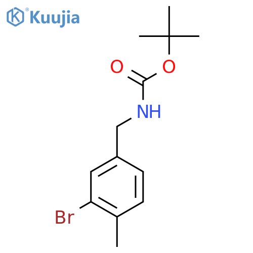 Tert-butyl 3-bromo-4-methylbenzylcarbamate structure
