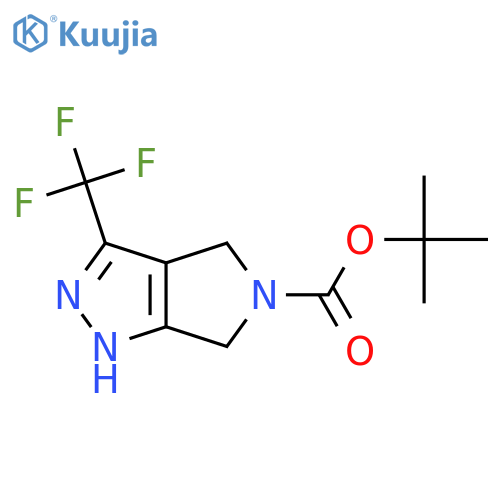 tert-Butyl 3-(trifluoromethyl)-4,6-dihydropyrrolo[3,4-c]pyrazole-5(1H)-carboxylate structure