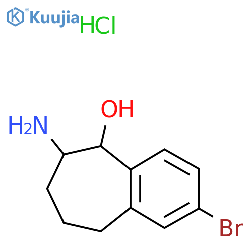 6-Amino-2-bromo-6,7,8,9-tetrahydro-5H-benzocyclohepten-5-ol hydrochloride structure