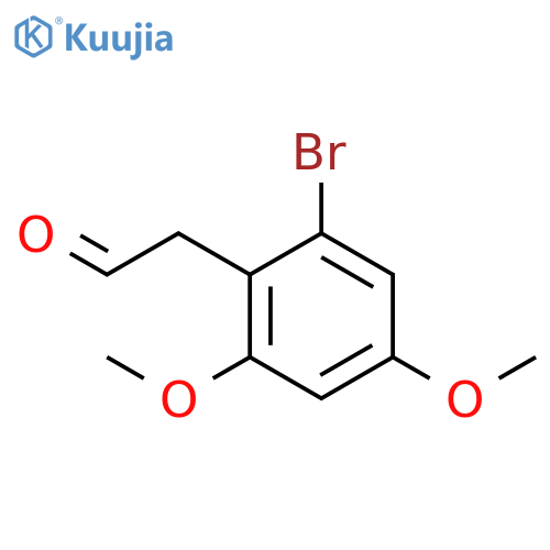 Benzeneacetaldehyde, 2-bromo-4,6-dimethoxy- structure