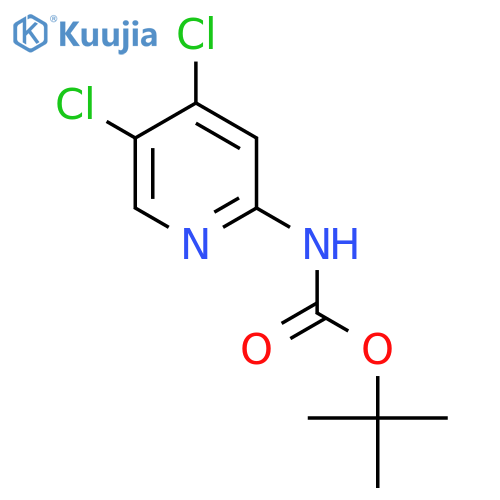 tert-butyl N-(4,5-dichloropyridin-2-yl)carbamate structure