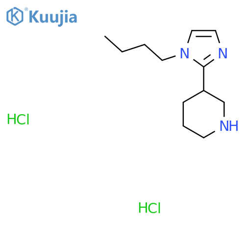 3-(1-Butyl-1H-imidazol-2-yl)piperidine dihydrochloride structure