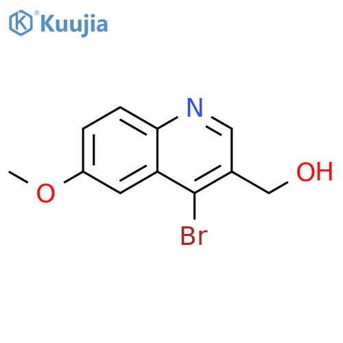3-Quinolinemethanol, 4-bromo-6-methoxy- structure