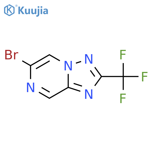 6-Bromo-2-(trifluoromethyl)-[1,2,4]triazolo[1,5-a]pyrazine structure