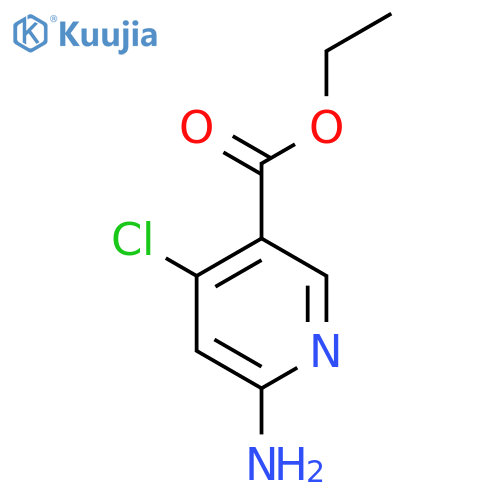 6-Amino-4-chloro-nicotinic acid ethyl ester structure