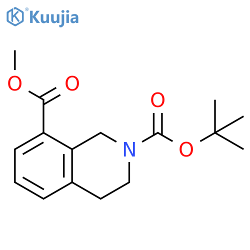2-Tert-Butyl 8-Methyl 3,4-Dihydroisoquinoline-2,8(1H)-Dicarboxylate structure