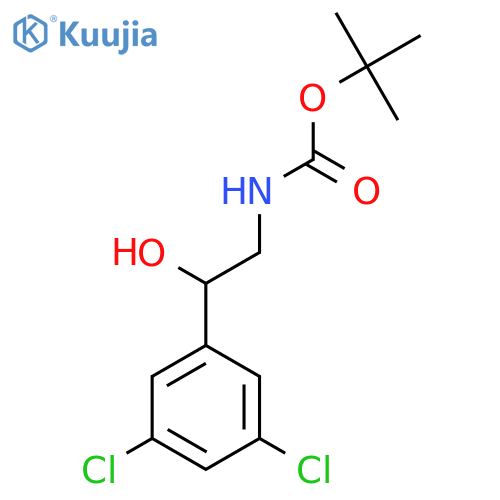 tert-butyl N-[2-(3,5-dichlorophenyl)-2-hydroxyethyl]carbamate structure