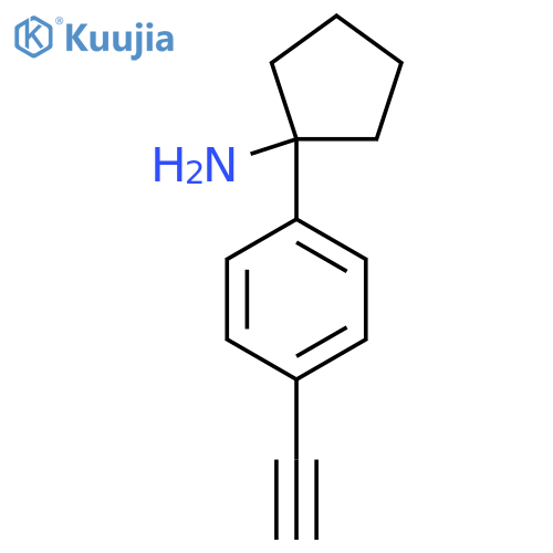 1-(4-Ethynylphenyl)cyclopentan-1-amine structure