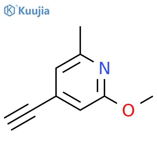 Pyridine, 4-ethynyl-2-methoxy-6-methyl- structure