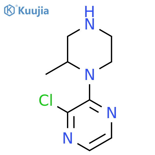 2-Chloro-3-(2-methylpiperazin-1-yl)pyrazine structure