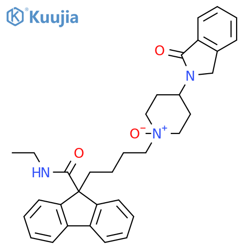 9H-Fluorene-9-carboxamide,9-[4-[4-(1,3-dihydro-1-oxo-2H-isoindol-2-yl)-1-oxido-1-piperidinyl]butyl]-N-ethyl- structure