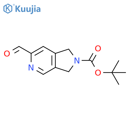 tert-butyl 6-formyl-1,3-dihydropyrrolo[3,4-c]pyridine-2-carboxylate structure