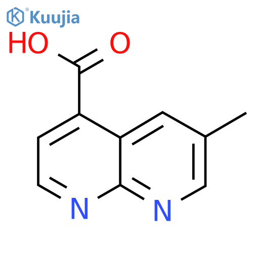 6-Methyl-1,8-naphthyridine-4-carboxylic acid structure