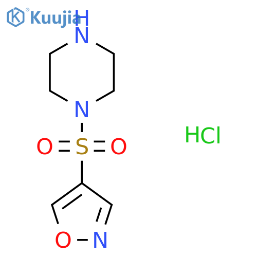 1-(Isoxazol-4-ylsulfonyl)piperazine hydrochloride structure
