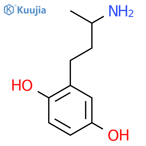 2-(3-Aminobutyl)benzene-1,4-diol structure