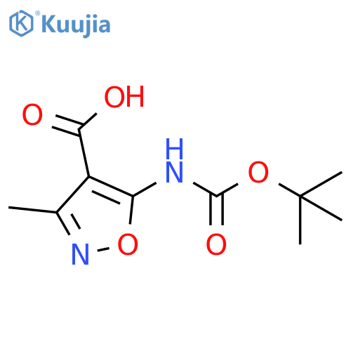 5-((tert-Butoxycarbonyl)amino)-3-methylisoxazole-4-carboxylic acid structure