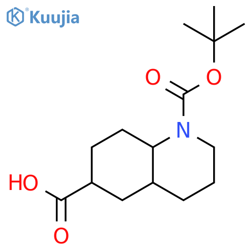 1,6(2H)-Quinolinedicarboxylic acid, octahydro-, 1-(1,1-dimethylethyl) ester structure