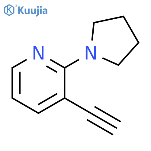 3-Ethynyl-2-(pyrrolidin-1-yl)pyridine structure