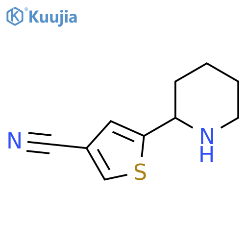 5-(Piperidin-2-yl)thiophene-3-carbonitrile structure