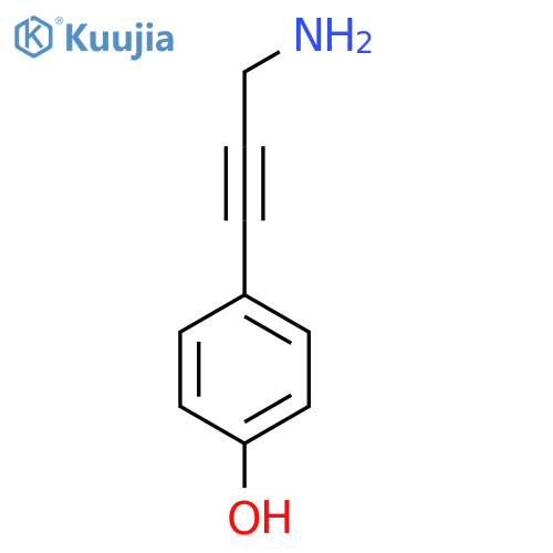 4-(3-Aminoprop-1-yn-1-yl)phenol structure
