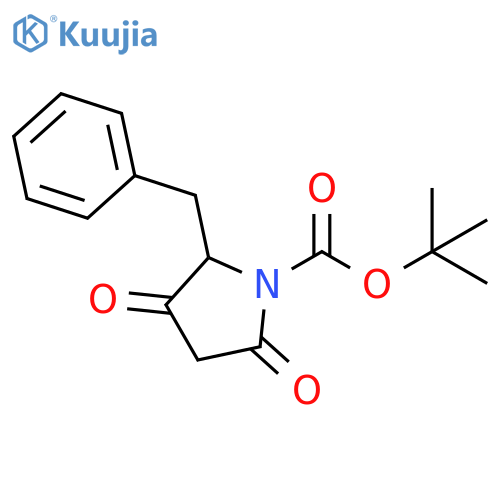 1,1-Dimethylethyl 3,5-dioxo-2-(phenylmethyl)-1-pyrrolidinecarboxylate structure