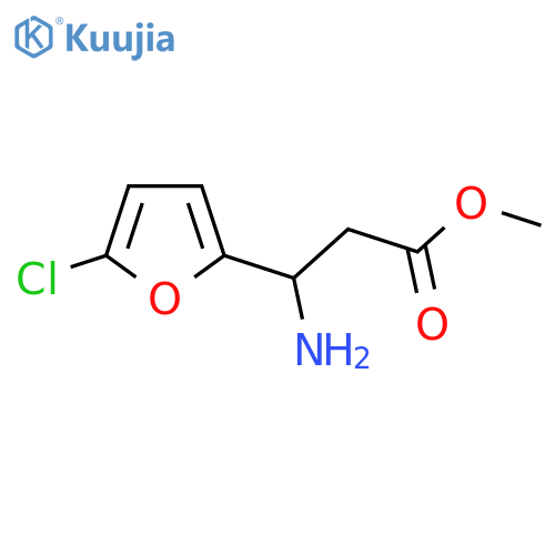 Methyl 3-amino-3-(5-chlorofuran-2-yl)propanoate structure