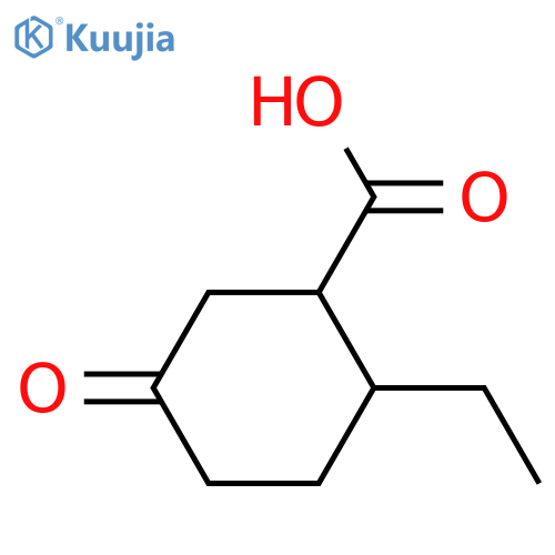 2-Ethyl-5-oxocyclohexane-1-carboxylic acid structure