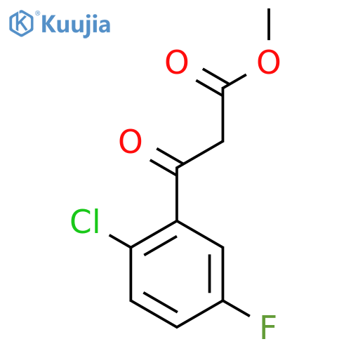 Methyl 3-(2-chloro-5-fluorophenyl)-3-oxopropanoate structure
