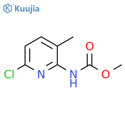methyl N-(6-chloro-3-methyl-2-pyridyl)carbamate structure