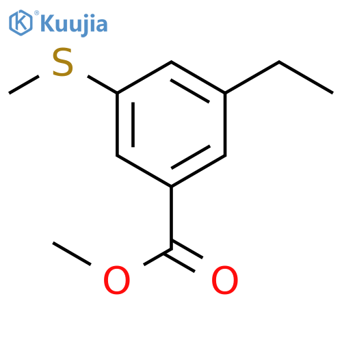 methyl 3-ethyl-5-(methylthio)benzoate structure