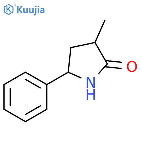 3-methyl-5-phenylpyrrolidin-2-one structure