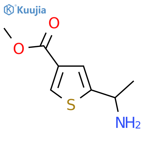 Methyl 5-(1-aminoethyl)thiophene-3-carboxylate structure