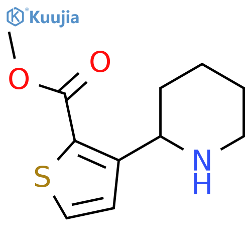 Methyl 3-(piperidin-2-yl)thiophene-2-carboxylate structure