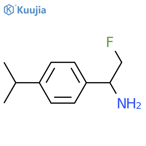 2-FLUORO-1-[4-(PROPAN-2-YL)PHENYL]ETHAN-1-AMINE structure