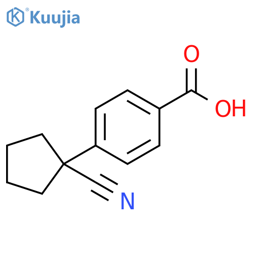 4-(1-Cyanocyclopentyl)benzoic acid structure