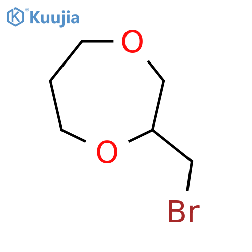 2-(Bromomethyl)-1,4-dioxepane structure