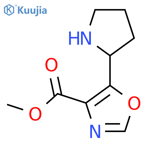 Methyl 5-(pyrrolidin-2-yl)-1,3-oxazole-4-carboxylate structure